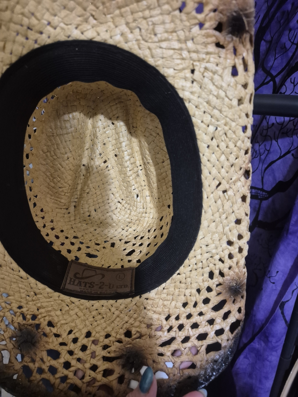 Hats-2-U Burnt Straw Cowboy Hat Western Large - Picture 6 of 7